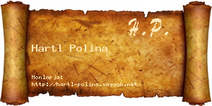 Hartl Polina névjegykártya